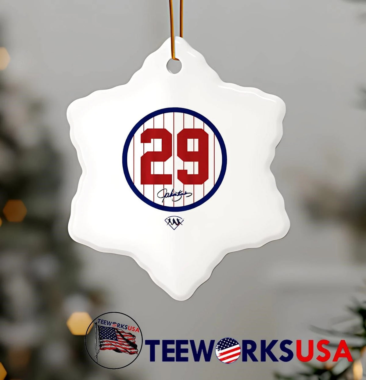 John Kruk Red Number 29 Circular Pinstripe Patch - Adult & Kids T-Shirts, Sweatshirts & Hoodies apparel design preview 5