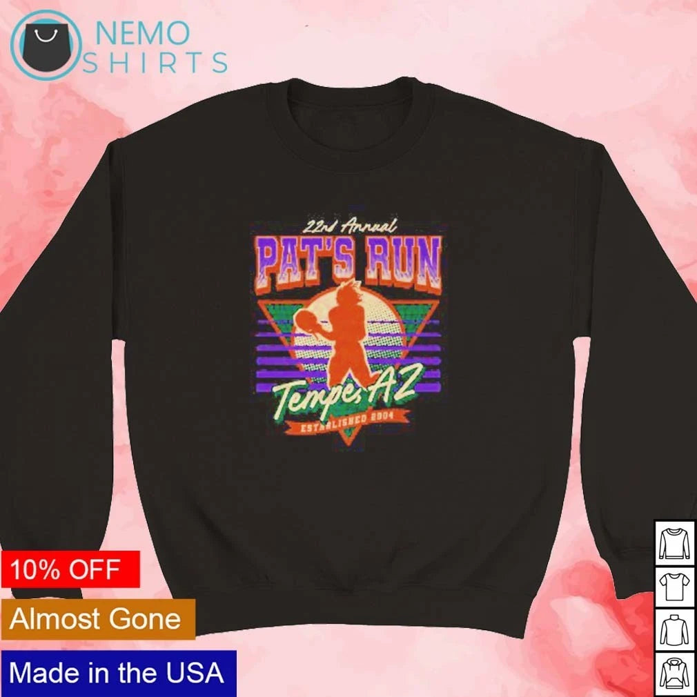 22nd Annual Pat's Run Tempe AZ - Adult & Kids T-Shirts, Sweatshirts & Hoodies apparel design preview 4