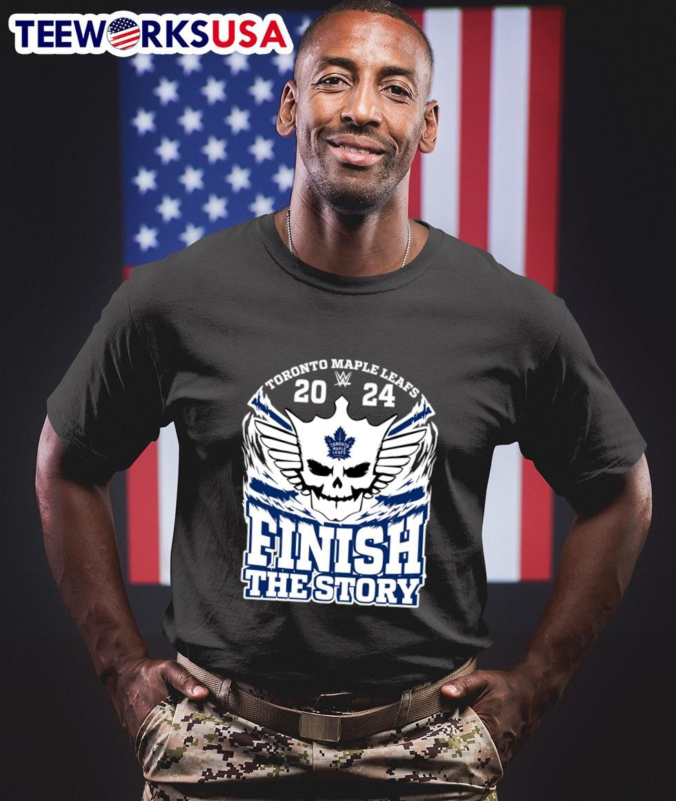Cody Rhodes x Toronto Maple Leafs 2024 finish the - Adult & Kids T-Shirts, Sweatshirts & Hoodies apparel design preview 1