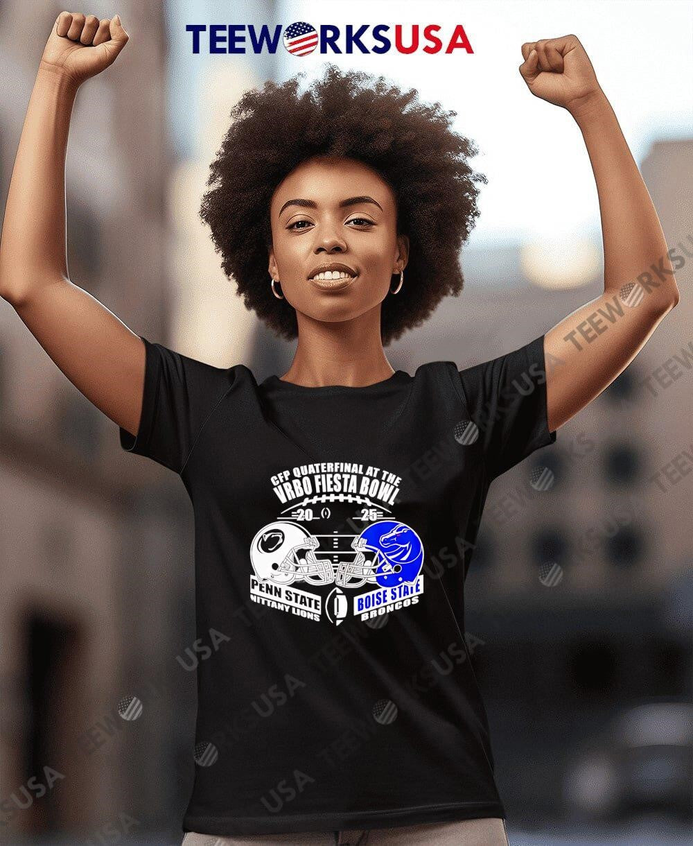 Penn State vs Boise 2025 Cfp Vrbo Fiesta Bowl Head to - Adult & Kids T-Shirts, Sweatshirts & Hoodies apparel design preview 7