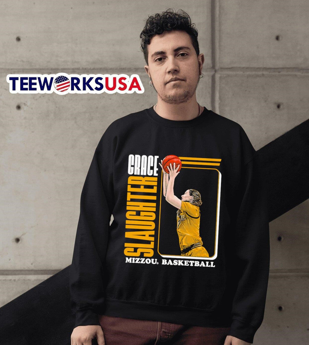Grace Slaughter Mizzou Tigers basketball block name - Adult & Kids T-Shirts, Sweatshirts & Hoodies apparel design preview 6