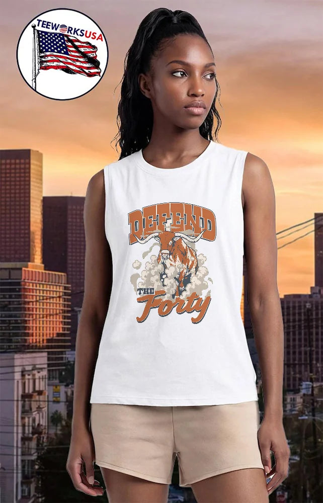 Defend The Forty Longhorn - Adult & Kids T-Shirts, Sweatshirts & Hoodies apparel design preview 6