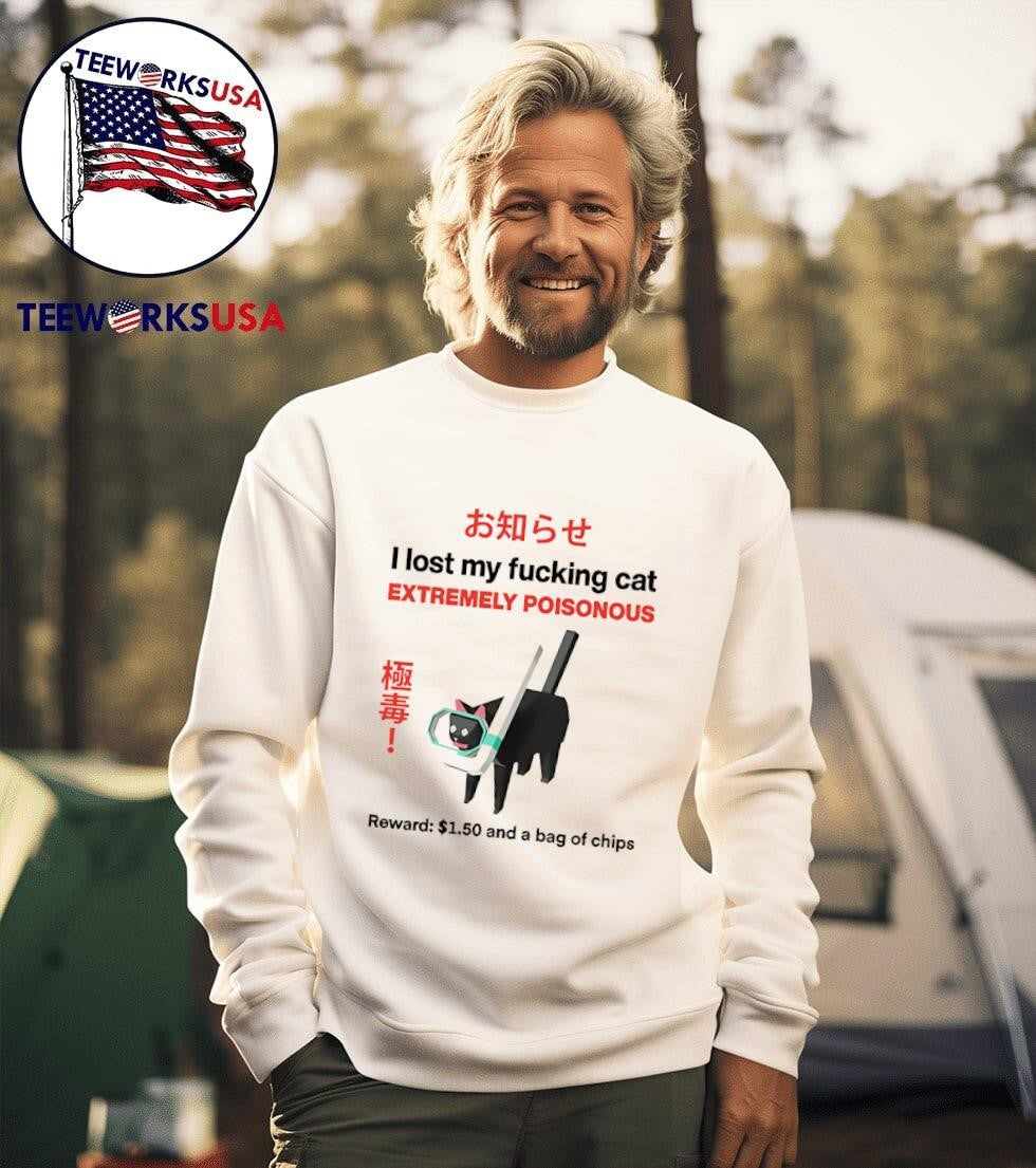 Black cat I lost my fucking extremely poisonous - Adult & Kids T-Shirts, Sweatshirts & Hoodies apparel design preview 3