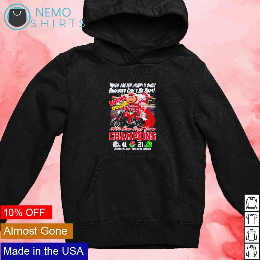 Ohio State Buckeyes roses are red victory is sweet - Adult & Kids T-Shirts, Sweatshirts & Hoodies apparel design preview 4