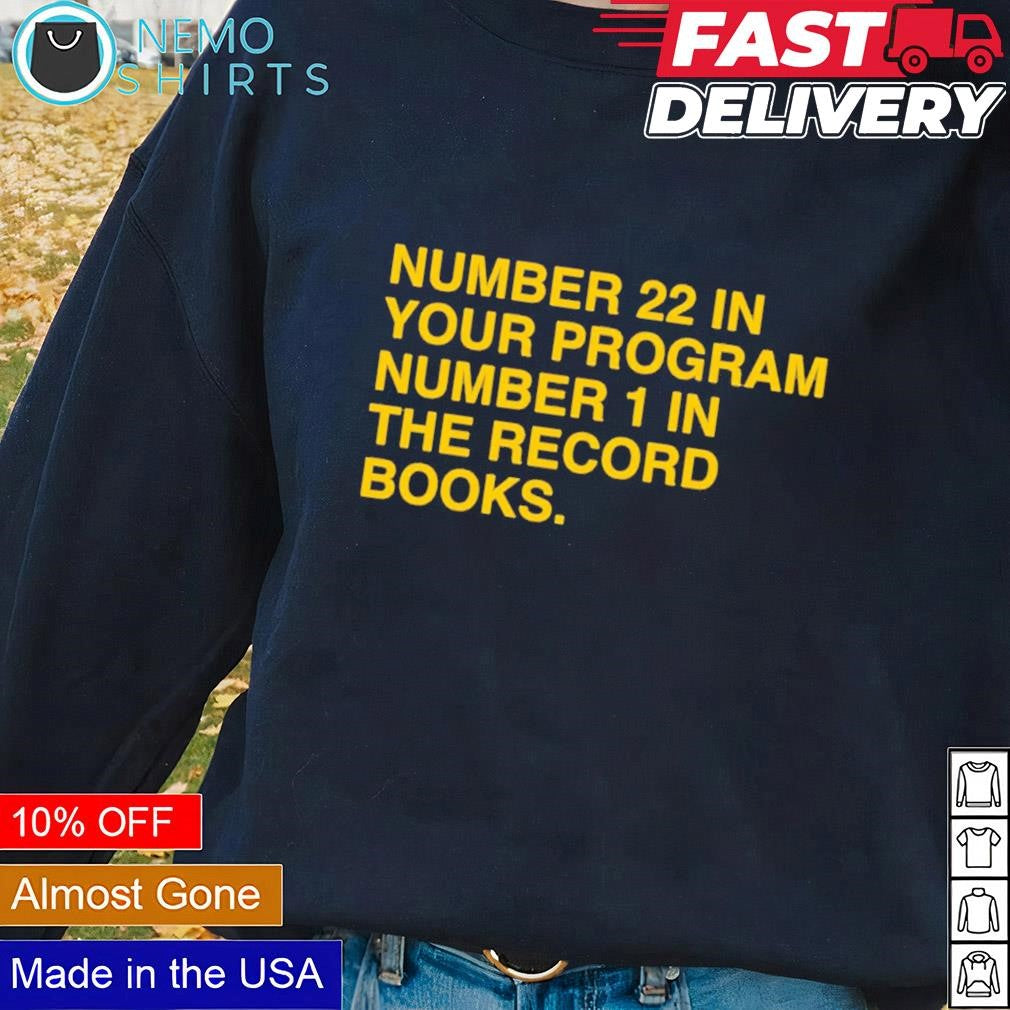 Caitlin Clark number 22 in your program 1 the record - Adult & Kids T-Shirts, Sweatshirts & Hoodies apparel design preview 2