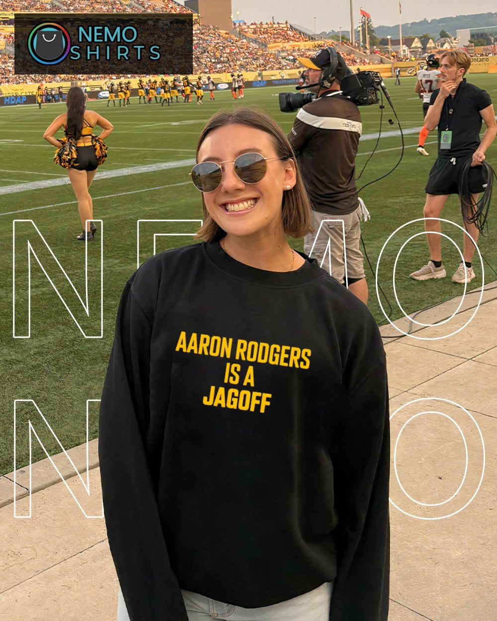 Aaron Rodgers is a jagoff Pittsburgh Steelers - Adult & Kids T-Shirts, Sweatshirts & Hoodies apparel design preview 6