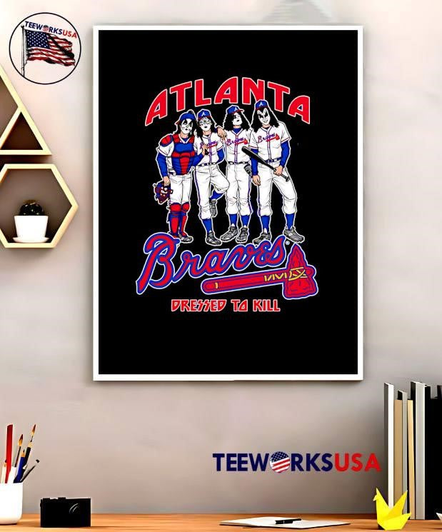 Atlanta Braves Dressed to Kill - Adult & Kids T-Shirts, Sweatshirts & Hoodies apparel design preview 5