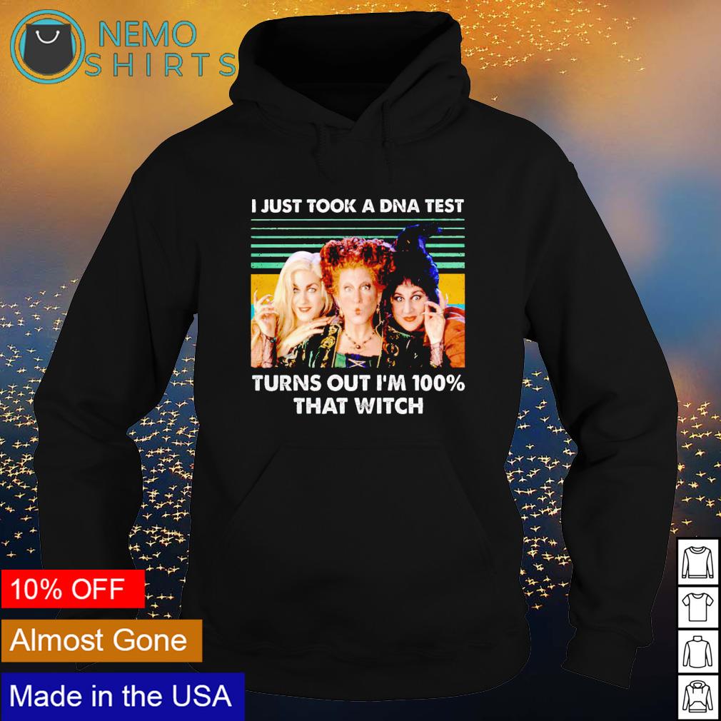 Hocus Pocus I just took a DNA test turns out - Adult & Kids T-Shirts, Sweatshirts & Hoodies apparel design preview 2
