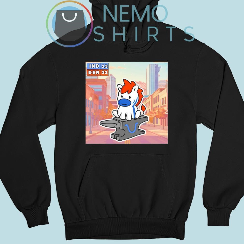 Denver Broncos neigh to victory IND vs DEN score 13 - Adult & Kids T-Shirts, Sweatshirts & Hoodies apparel design preview 2