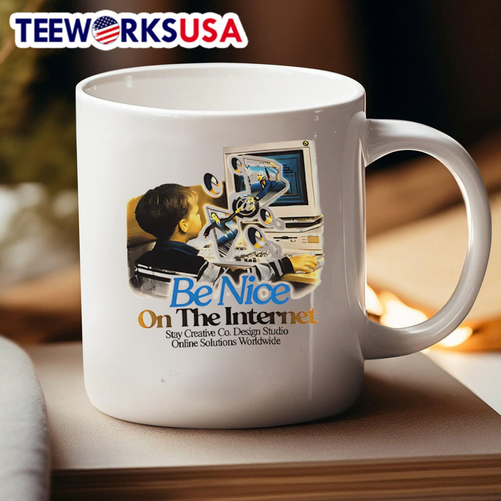Be nice on the internet - Adult & Kids T-Shirts, Sweatshirts & Hoodies apparel design preview 4