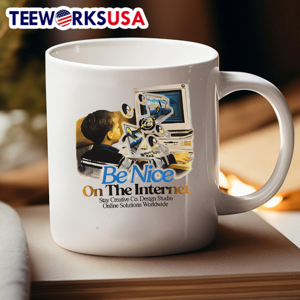 Be nice on the internet - Adult & Kids T-Shirts, Sweatshirts & Hoodies apparel design preview 4