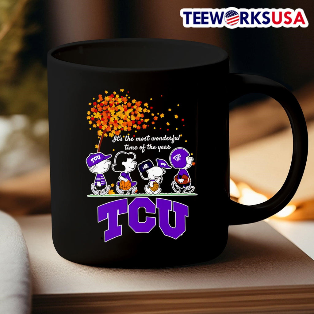 Peanuts it's the most wonderful time of year TCU - Adult & Kids T-Shirts, Sweatshirts & Hoodies apparel design preview 3