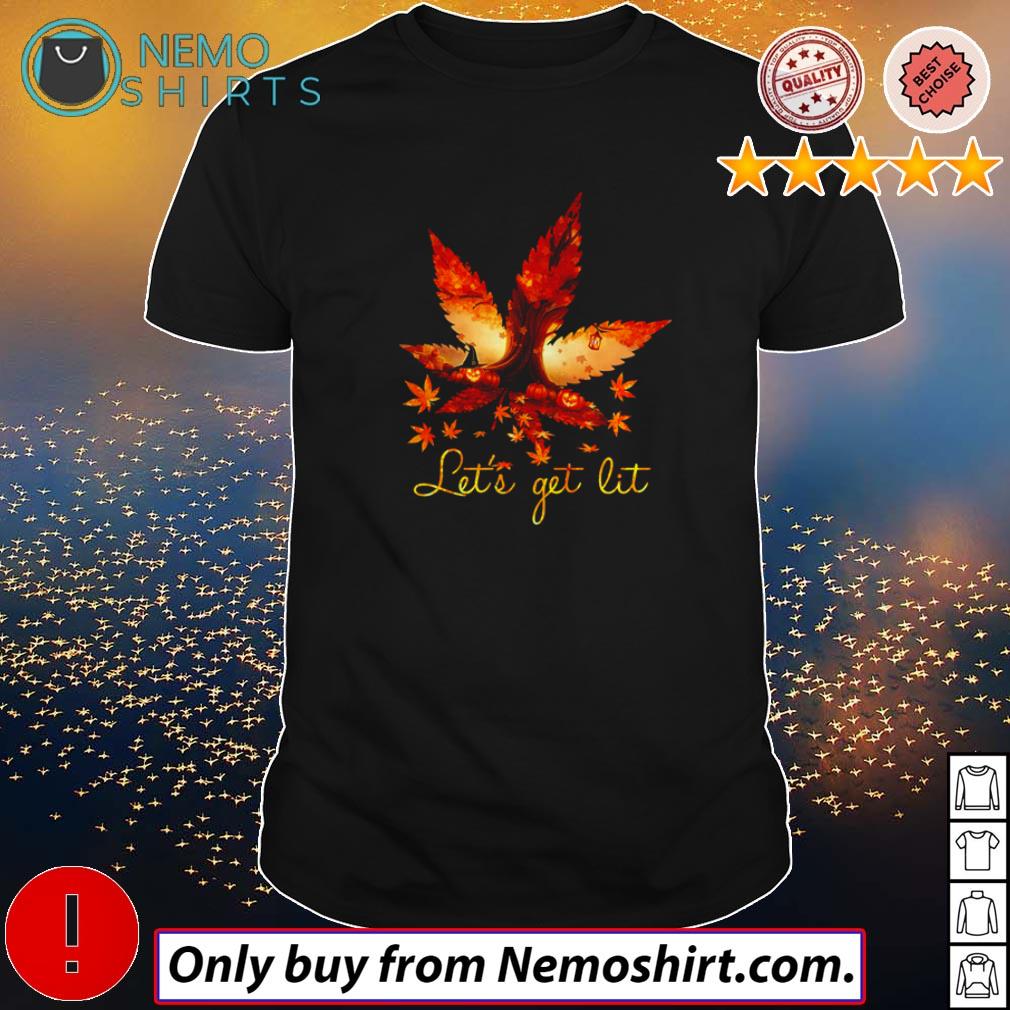 Autumn let's get lit weed - Adult & Kids T-Shirts, Sweatshirts & Hoodies apparel design preview 1