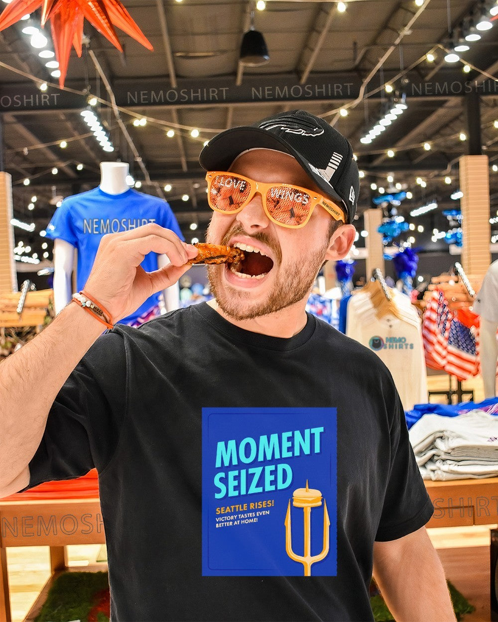 Moment seized Seattle rise victory tastes even better - Adult & Kids T-Shirts, Sweatshirts & Hoodies apparel design preview 1