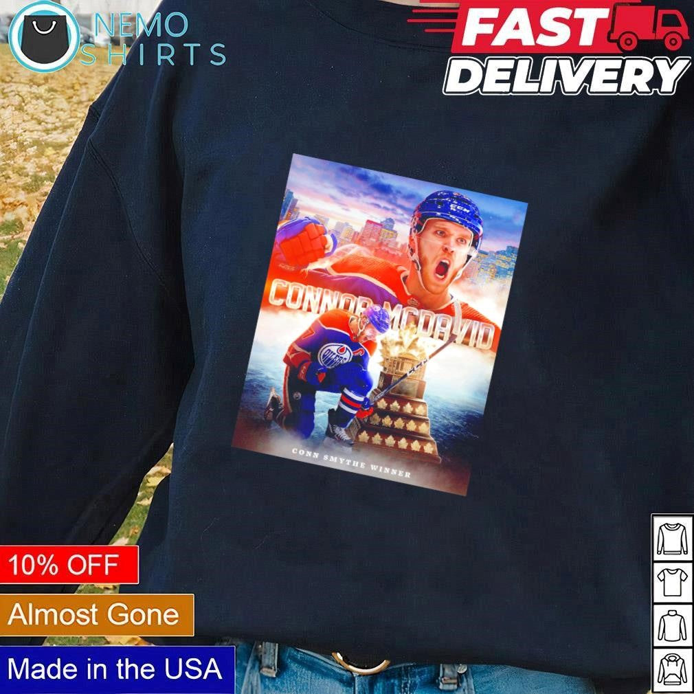 Connor McDavid Edmonton Oilers Conn Smythe Trophy - Adult & Kids T-Shirts, Sweatshirts & Hoodies apparel design preview 3