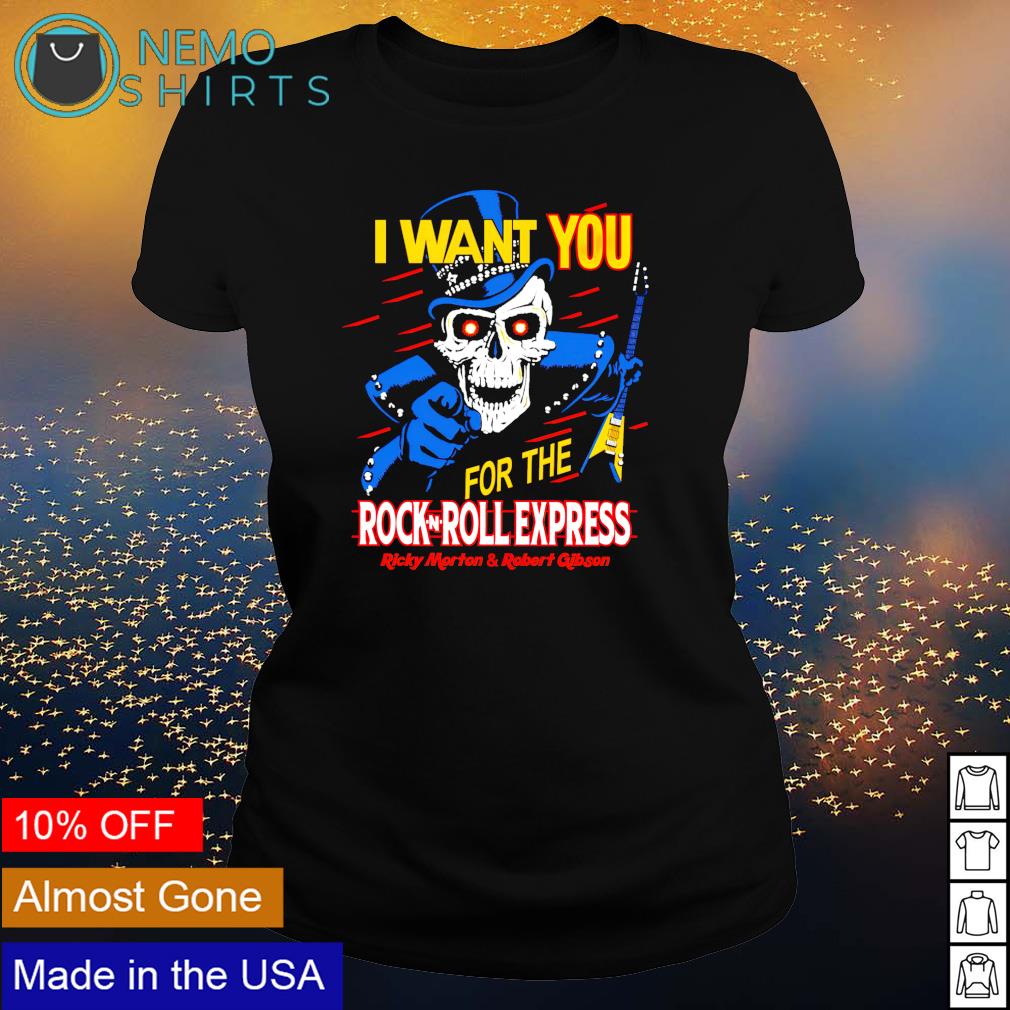 I want you for the Rock-N-Roll express - Adult & Kids T-Shirts, Sweatshirts & Hoodies apparel design preview 3