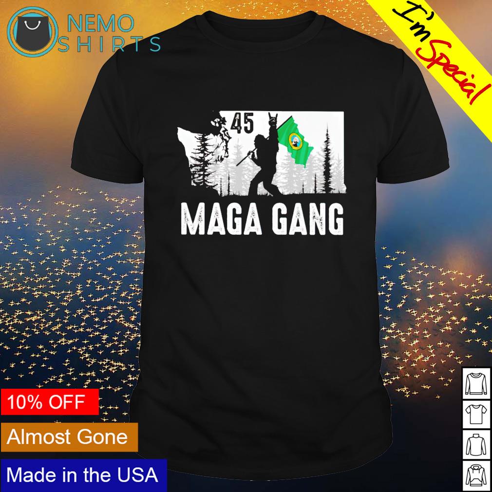 Bigfoot Washington State vote Trump Maga gang - Adult & Kids T-Shirts, Sweatshirts & Hoodies apparel design preview 1
