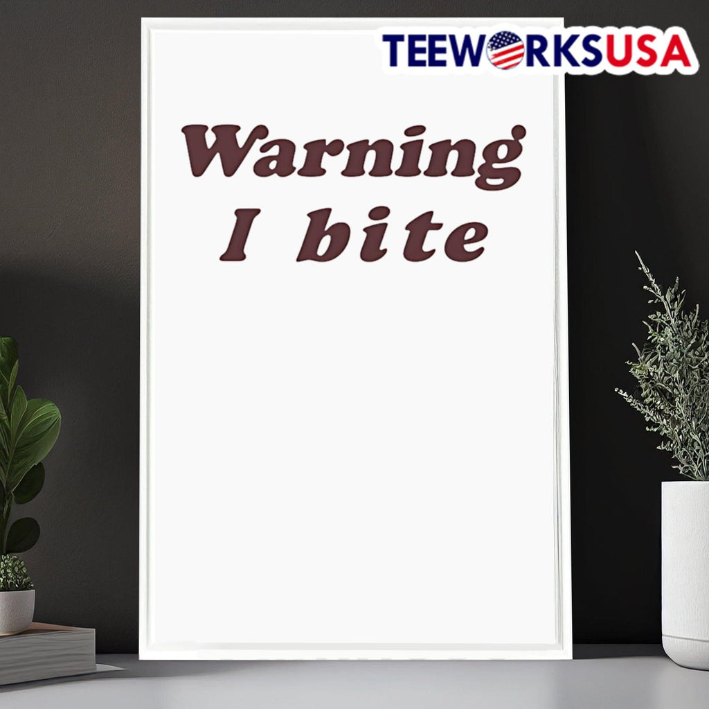 Warning I bite - Adult & Kids T-Shirts, Sweatshirts & Hoodies apparel design preview 6