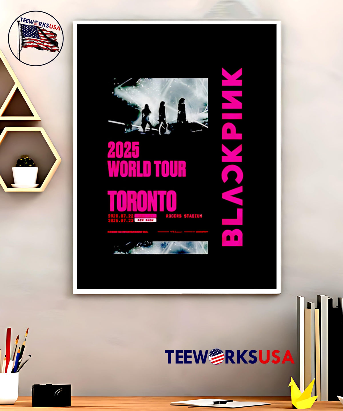 Blackpink 2025 World Tour Toronto Blue Jays - Adult & Kids T-Shirts, Sweatshirts & Hoodies apparel design preview 5