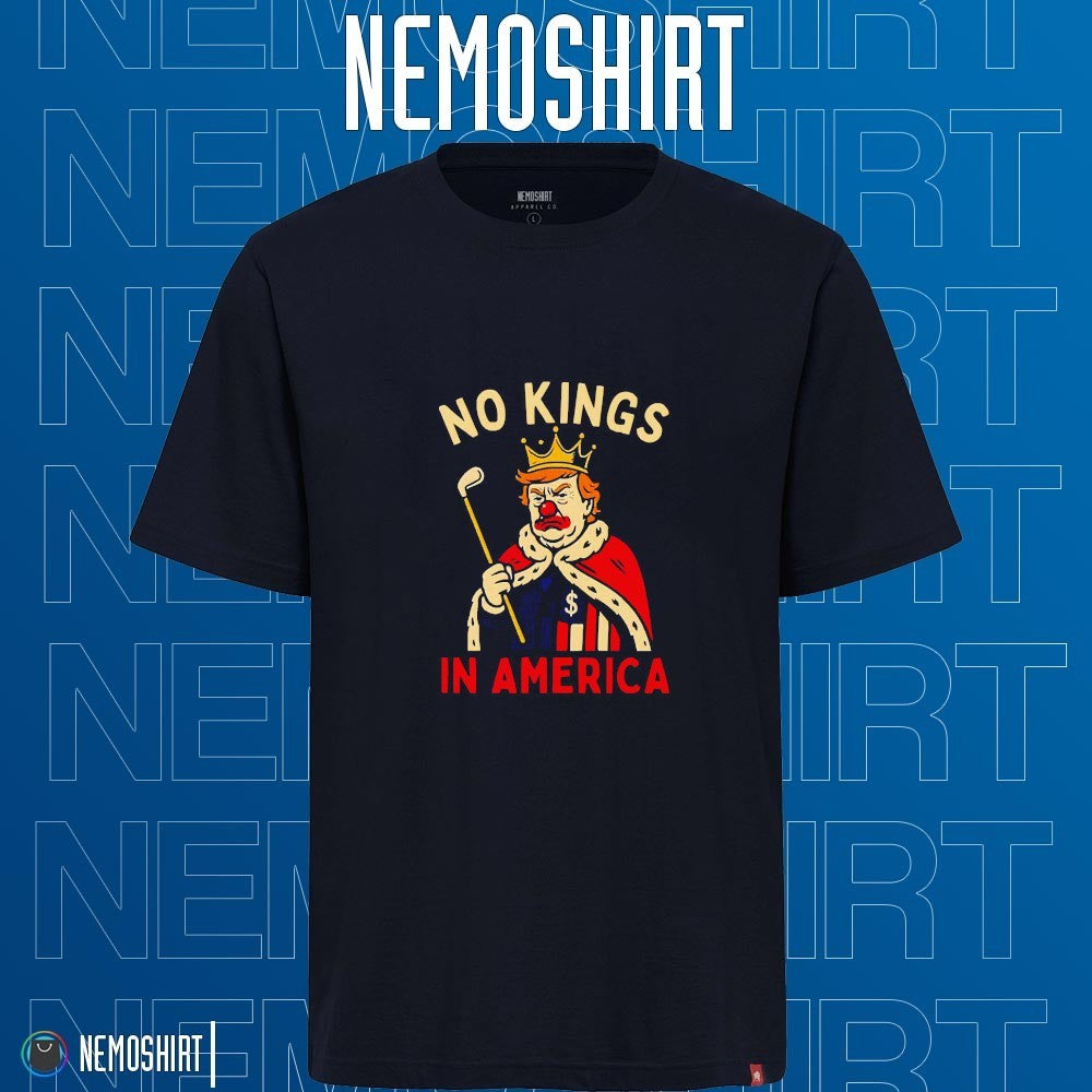 Trump clown no Kings in America - Adult & Kids T-Shirts, Sweatshirts & Hoodies apparel design preview 1