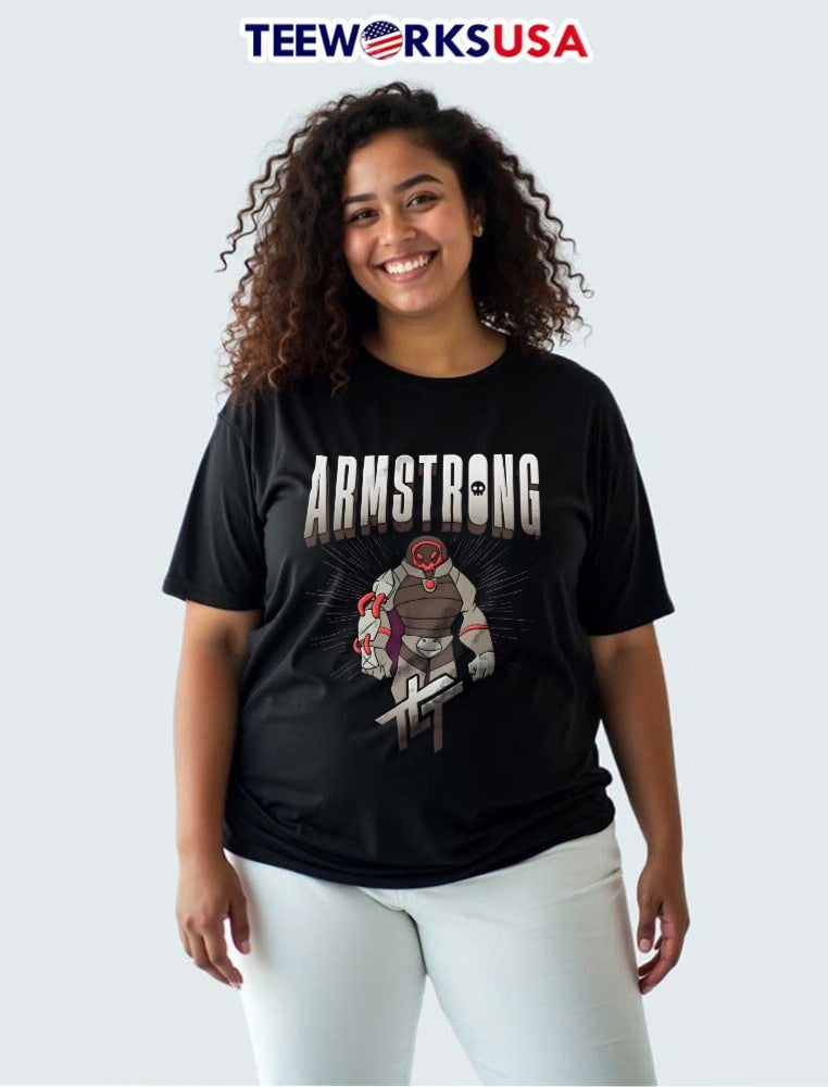 Living Tombstone Armstrong Cartoon Armored Robot - Adult & Kids T-Shirts, Sweatshirts & Hoodies apparel design preview 3