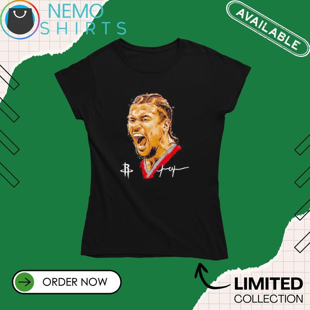 Jalen Green Houston Rockets cartoon portrait - Adult & Kids T-Shirts, Sweatshirts & Hoodies apparel design preview 4
