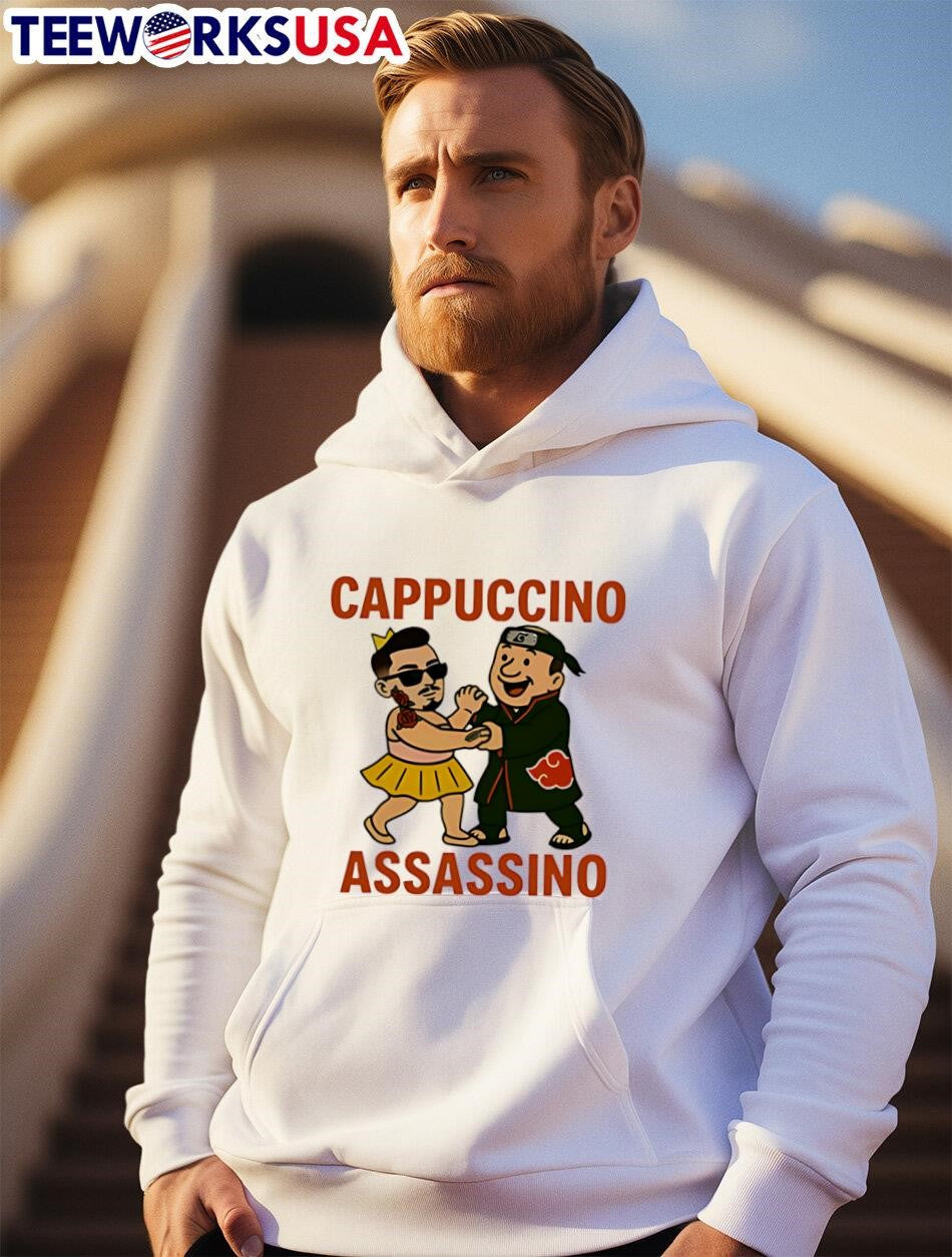 Crawly Goat Cappuccino Assassino - Adult & Kids T-Shirts, Sweatshirts & Hoodies apparel design preview 2