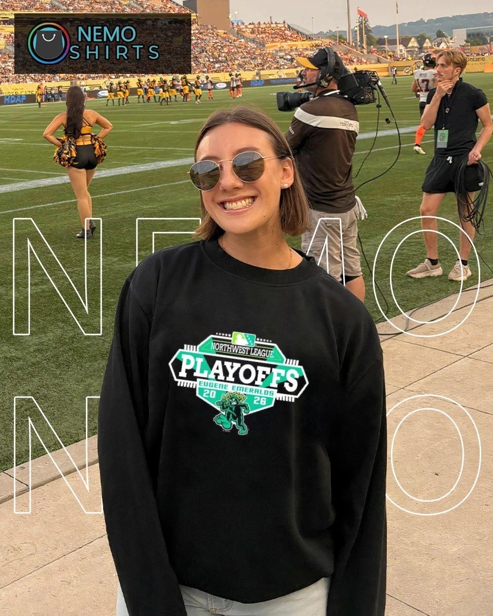 Eugene Emeralds 2026 Northwest League Playoffs - Adult & Kids T-Shirts, Sweatshirts & Hoodies apparel design preview 6