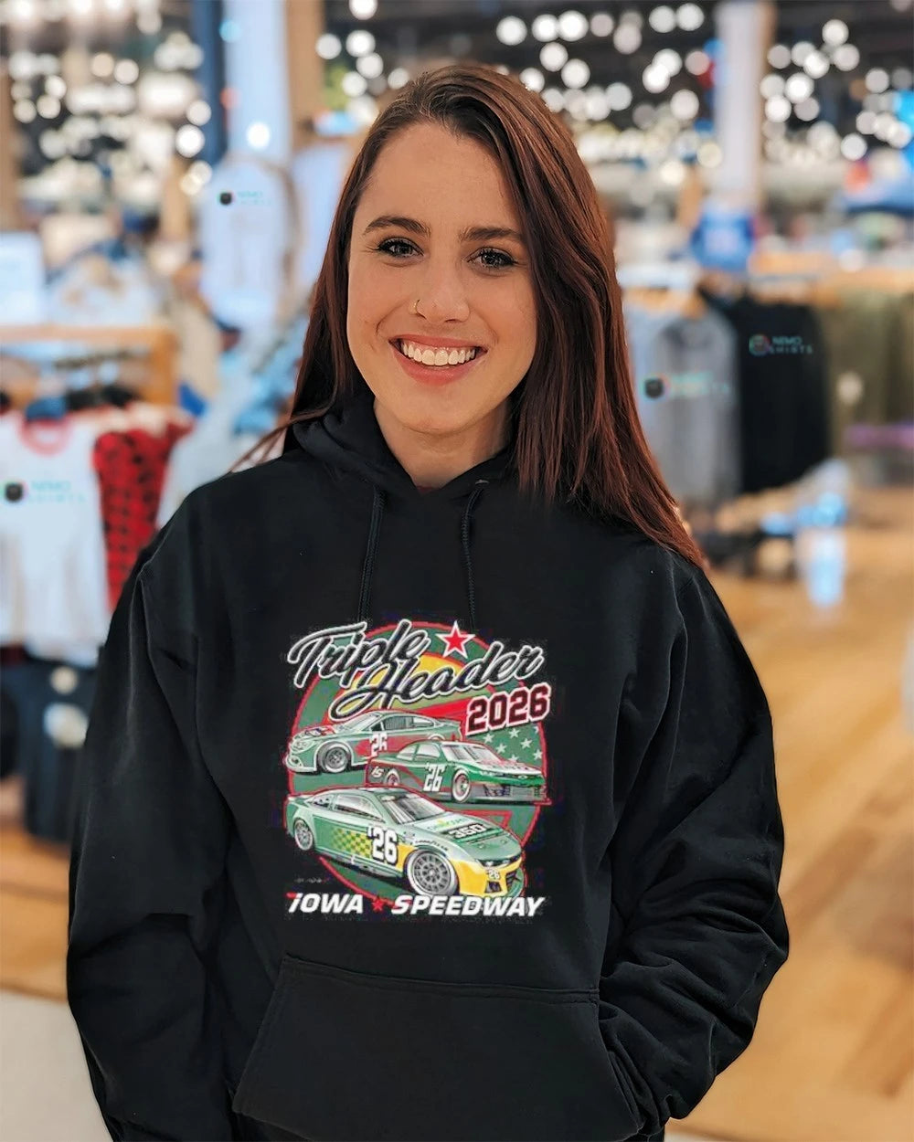 Iowa Speedway Triple Header 2026 - Adult & Kids T-Shirts, Sweatshirts & Hoodies apparel design preview 5