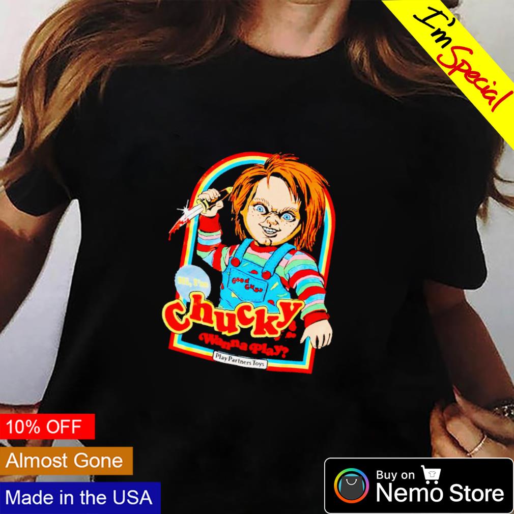 Chucky wanna play partners toys - Adult & Kids T-Shirts, Sweatshirts & Hoodies apparel design preview 2