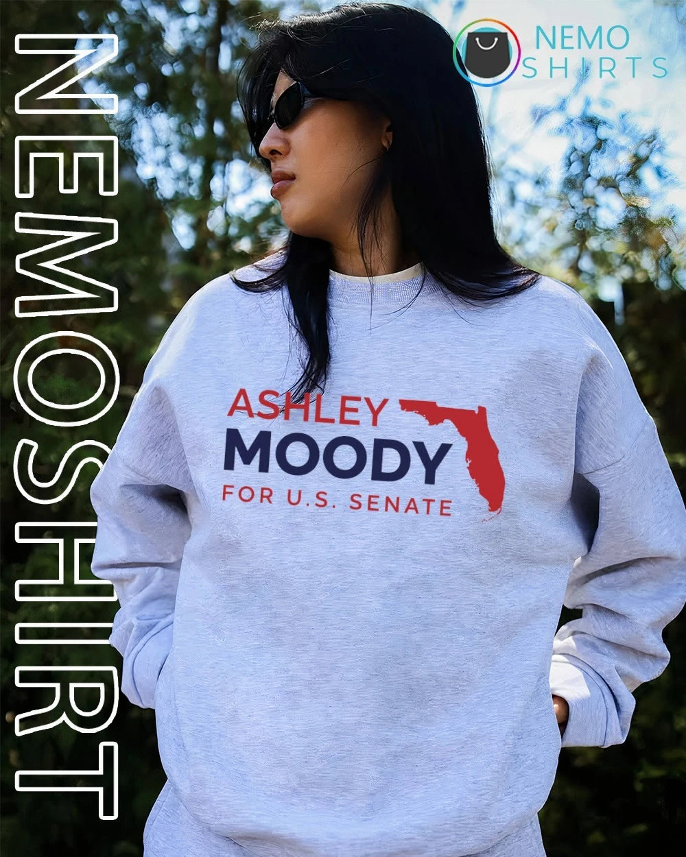 Ashley Moody For US Senate Political Campaign 2026 - Adult & Kids T-Shirts, Sweatshirts & Hoodies apparel design preview 4