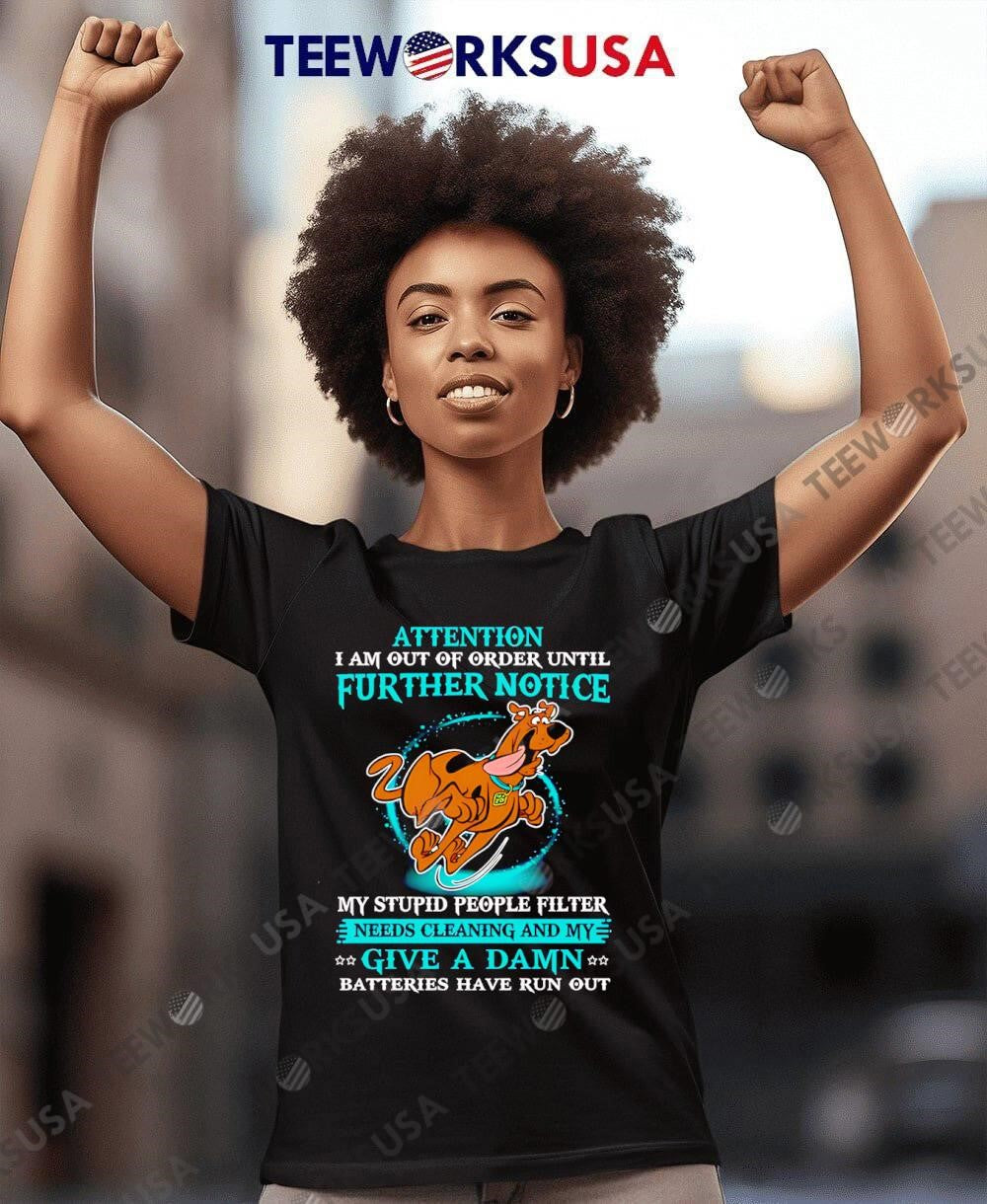 Scooby-Doo Attention I Am Out Of Order Until Further - Adult & Kids T-Shirts, Sweatshirts & Hoodies apparel design preview 8