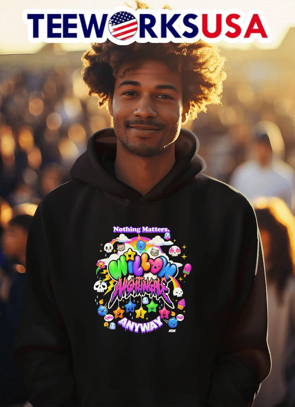 Willow Nightingale Wonderland - Adult & Kids T-Shirts, Sweatshirts & Hoodies apparel design preview 2