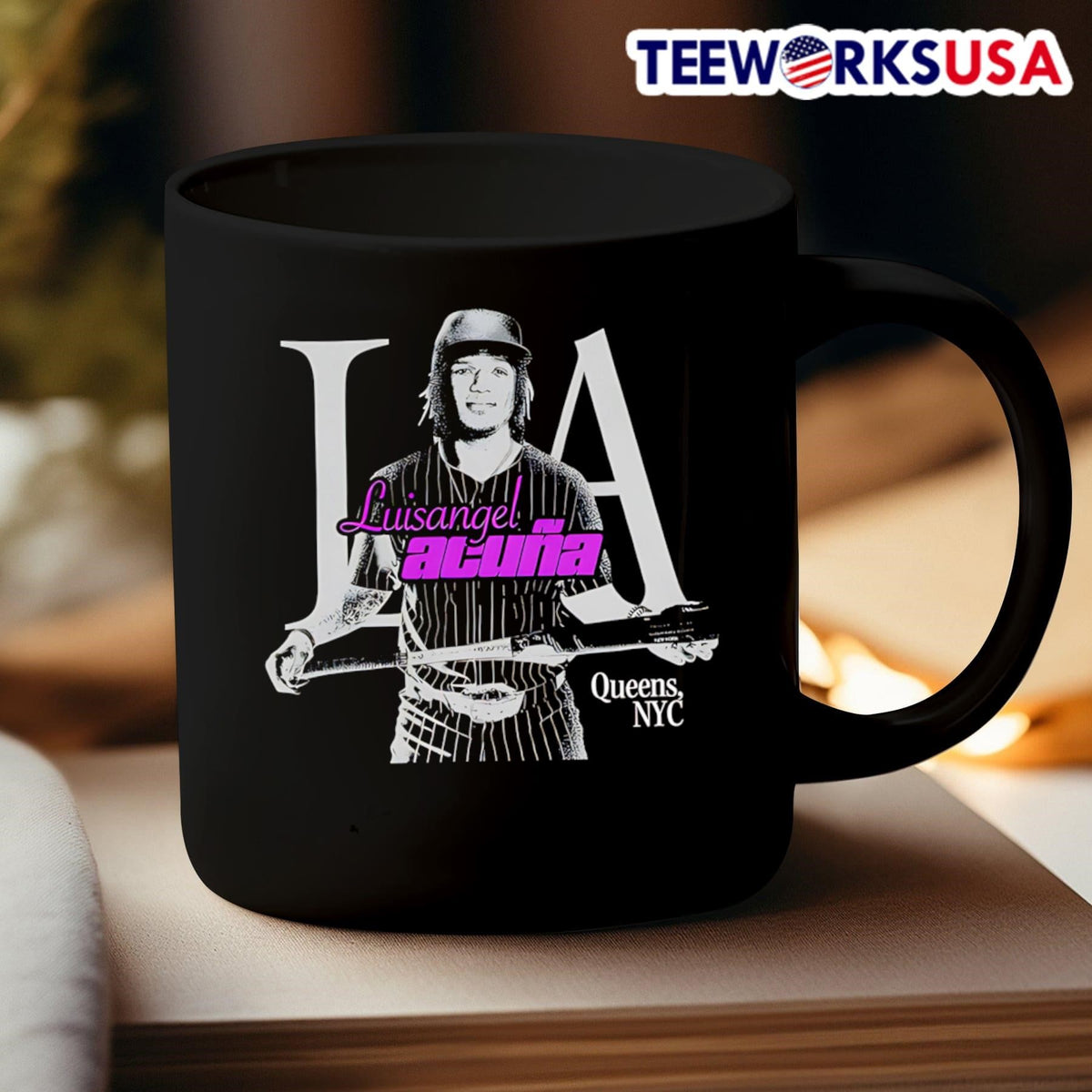 Luisangel Acuna Queens NYC baseball - Adult & Kids T-Shirts, Sweatshirts & Hoodies apparel design preview 3