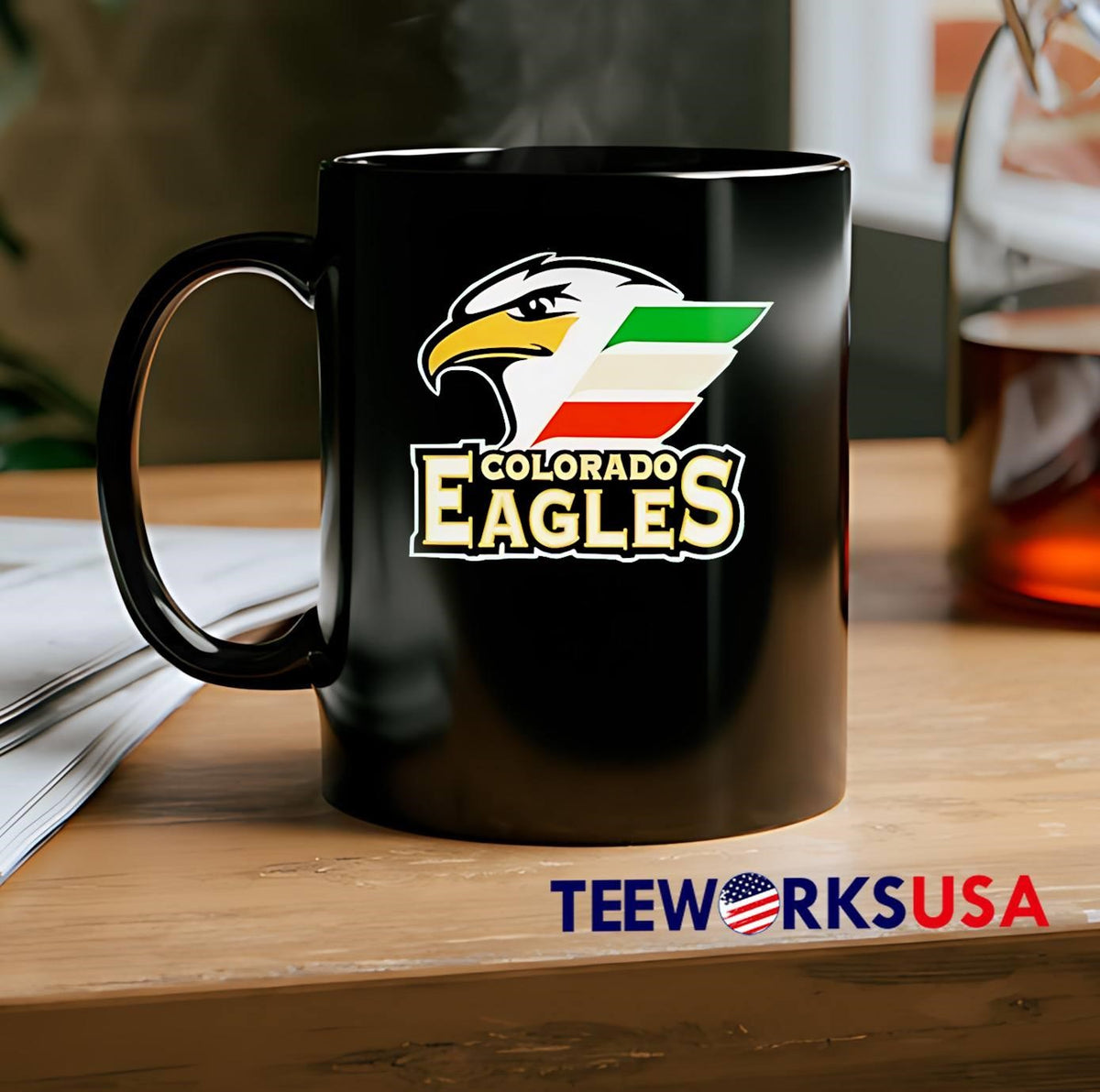 Colorado Eagles Hockey Logo - Adult & Kids T-Shirts, Sweatshirts & Hoodies apparel design preview 2