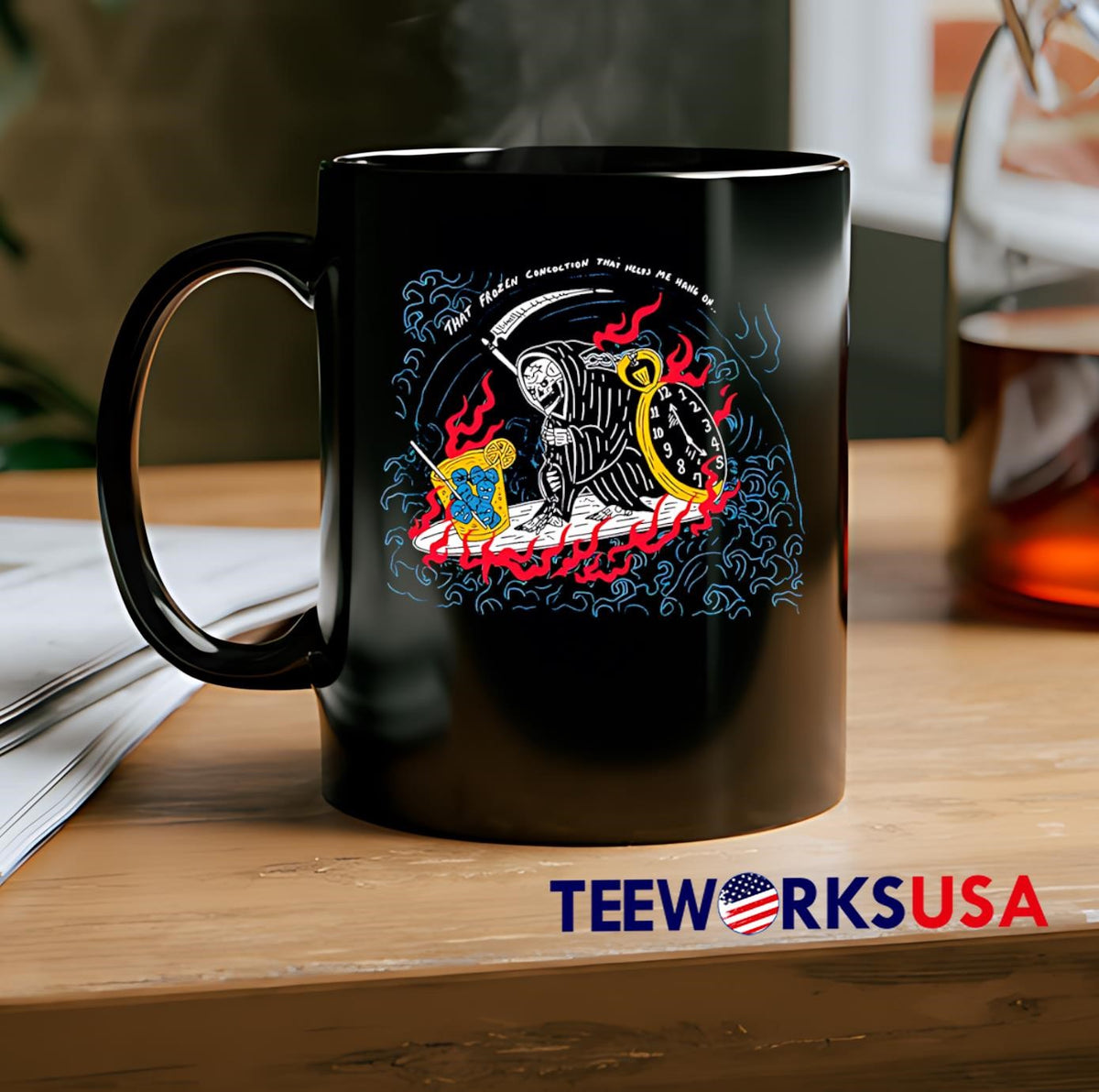 Death That Frozen Concoction Help Me Hang On - Adult & Kids T-Shirts, Sweatshirts & Hoodies apparel design preview 2