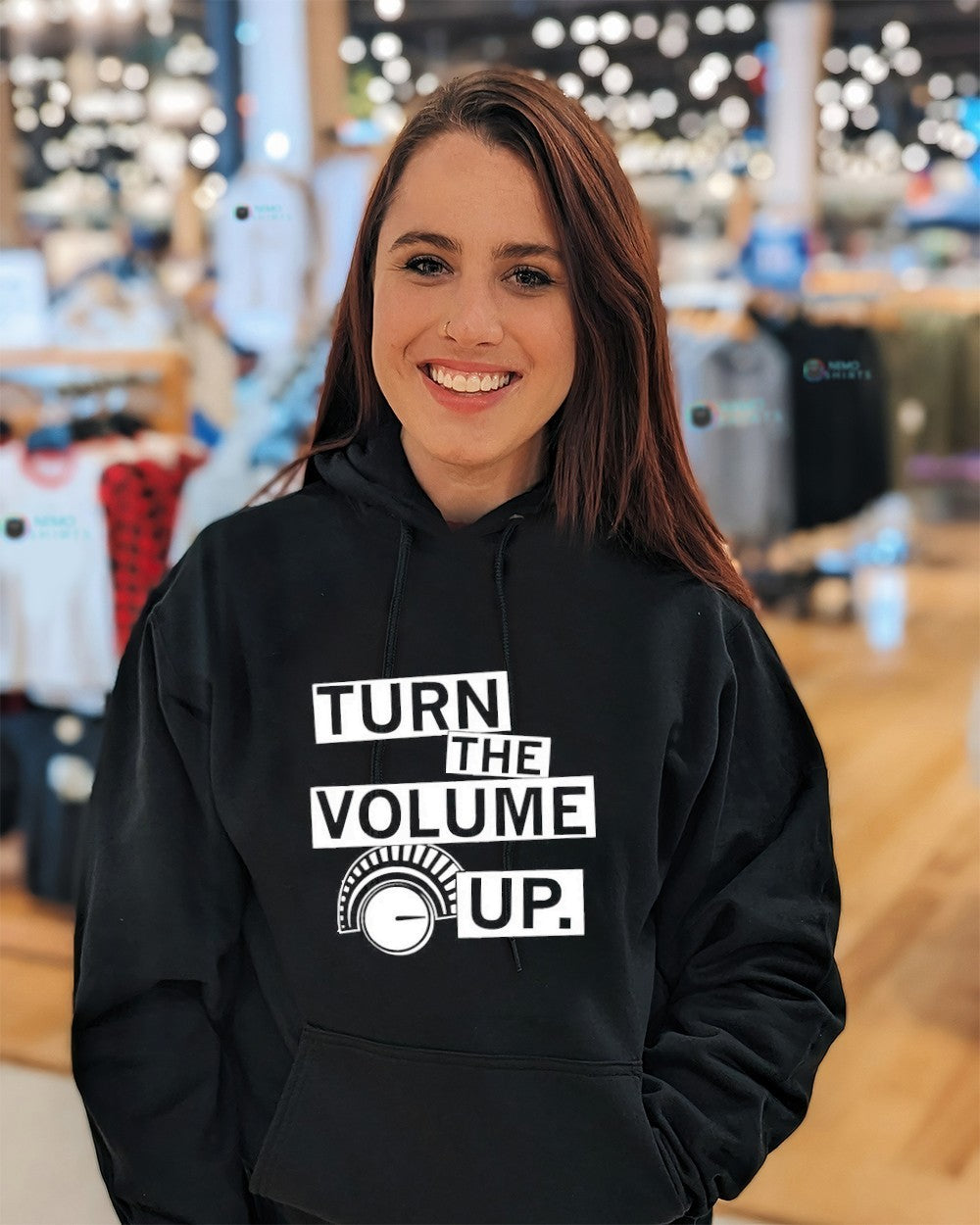 Turn the volume up - Adult & Kids T-Shirts, Sweatshirts & Hoodies apparel design preview 5