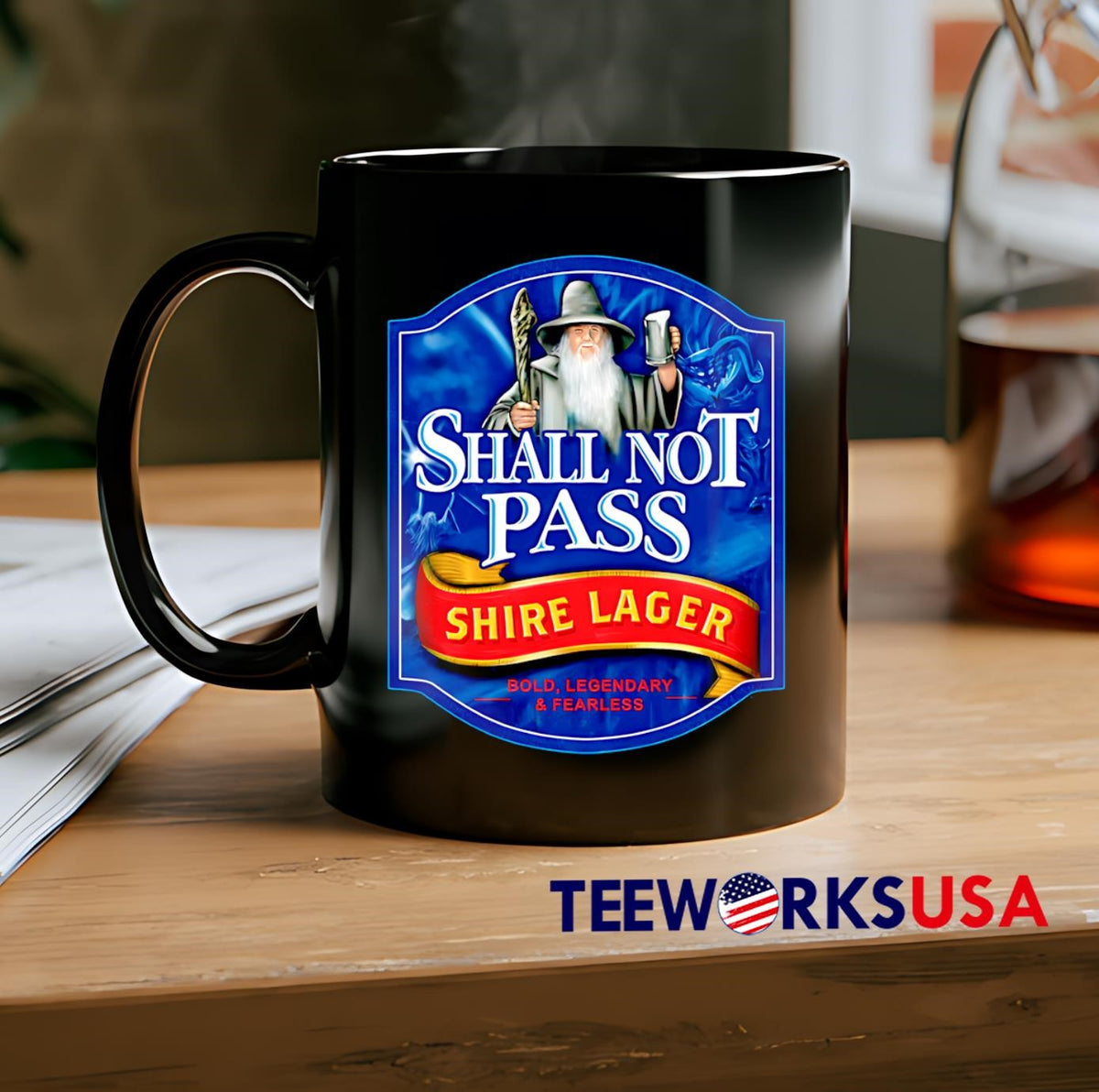 Shall Not Pass Shire Lager Beer - Adult & Kids T-Shirts, Sweatshirts & Hoodies apparel design preview 2