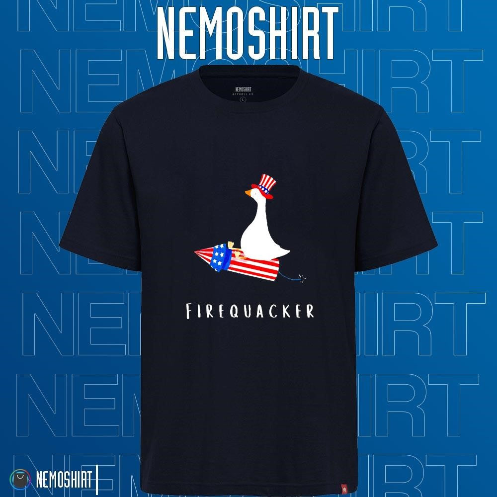 Firequacker goose 4th of July - Adult & Kids T-Shirts, Sweatshirts & Hoodies apparel design preview 1