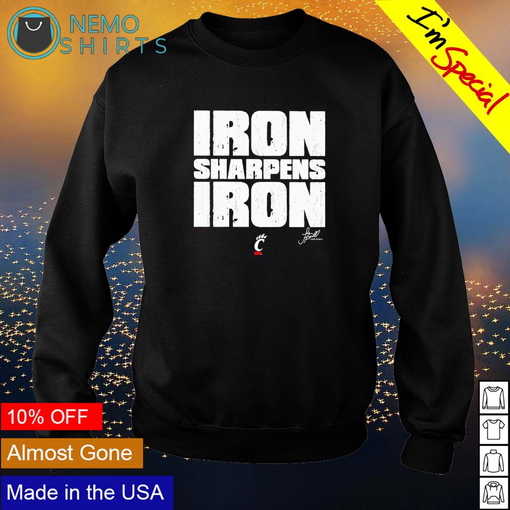 Cincinnati Luke Fickell iron sharpens - Adult & Kids T-Shirts, Sweatshirts & Hoodies apparel design preview 4