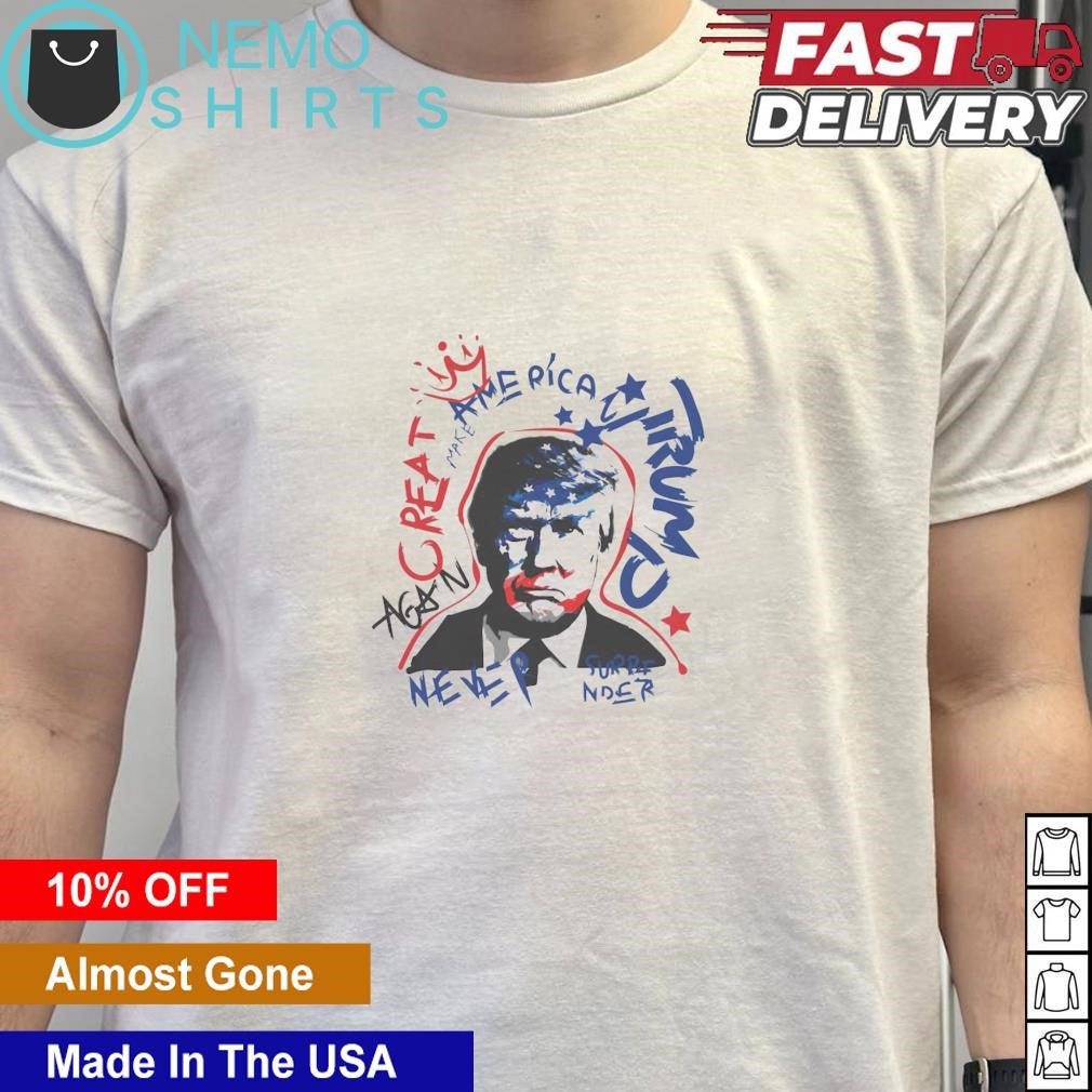 Trump make America great again never surrender - Adult & Kids T-Shirts, Sweatshirts & Hoodies apparel design preview 5