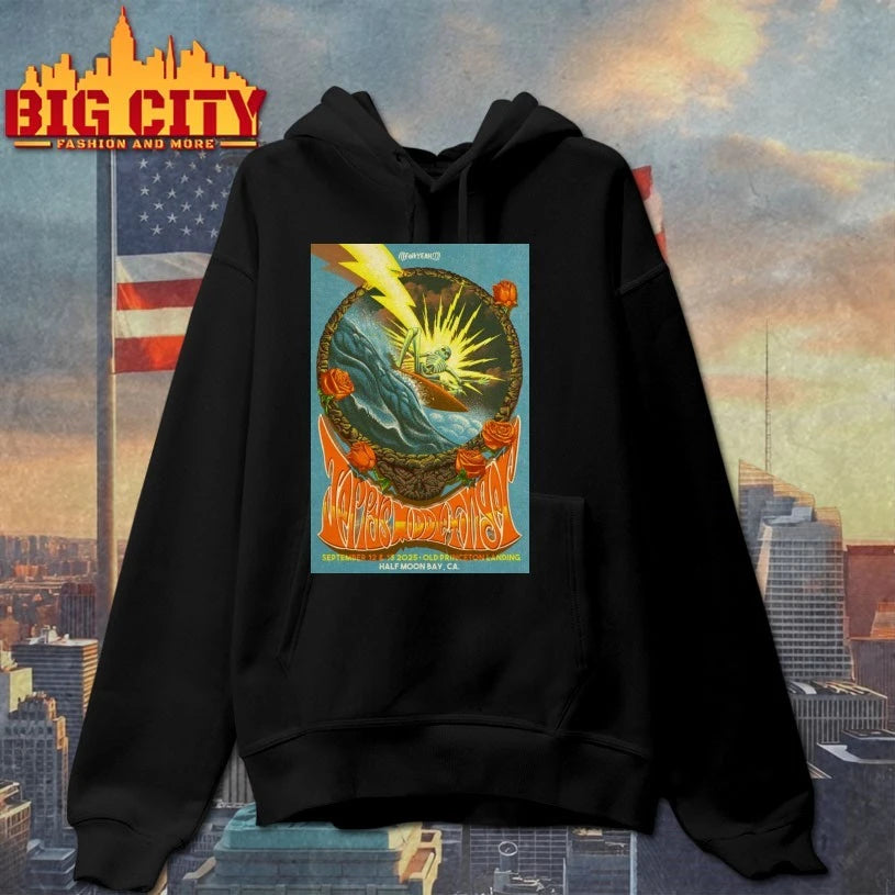 Jerry's Middle Finger Half Moon Bay California Poster - Adult & Kids T-Shirts, Sweatshirts & Hoodies apparel design preview 2