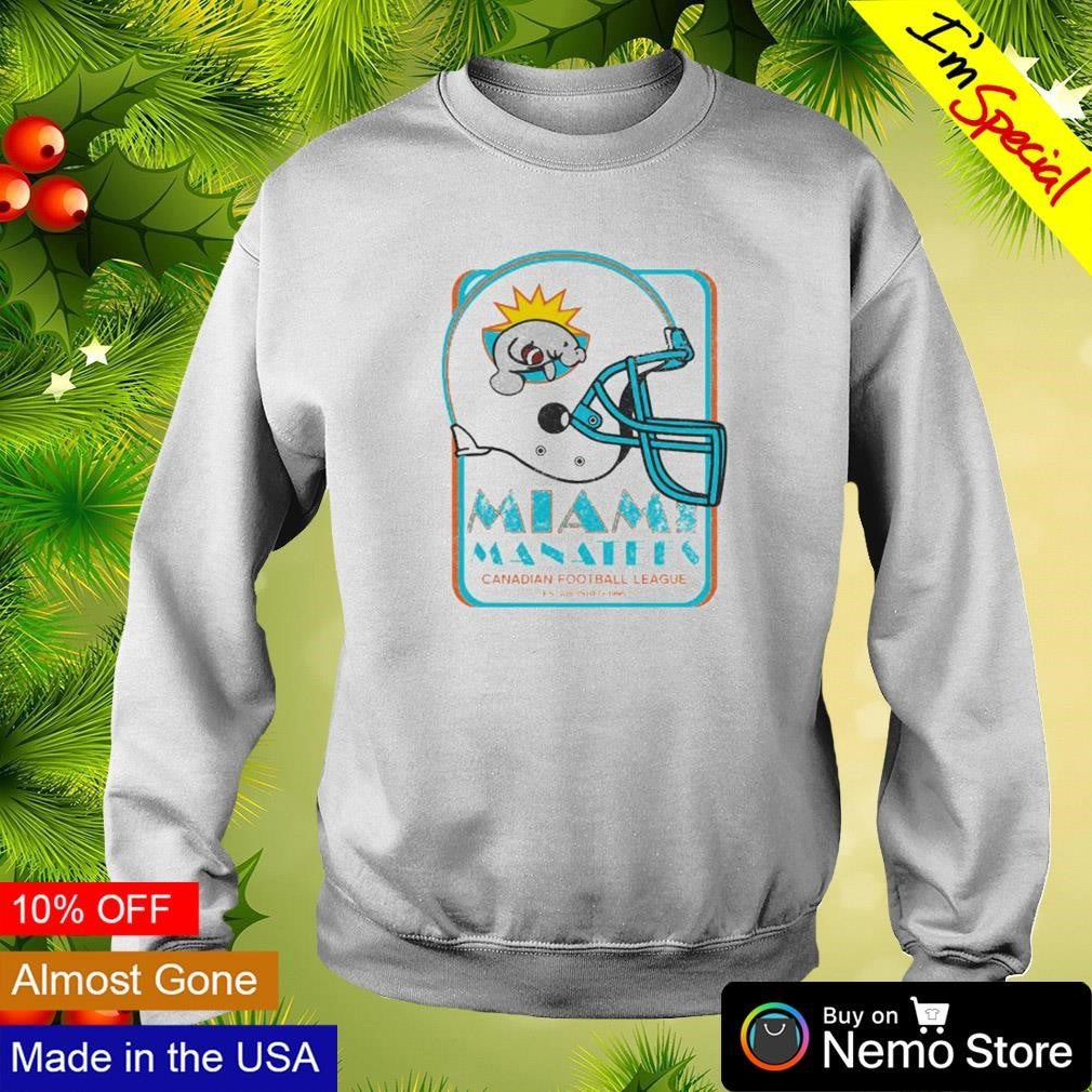 Miami Manatees Canadian football league - Adult & Kids T-Shirts, Sweatshirts & Hoodies apparel design preview 4