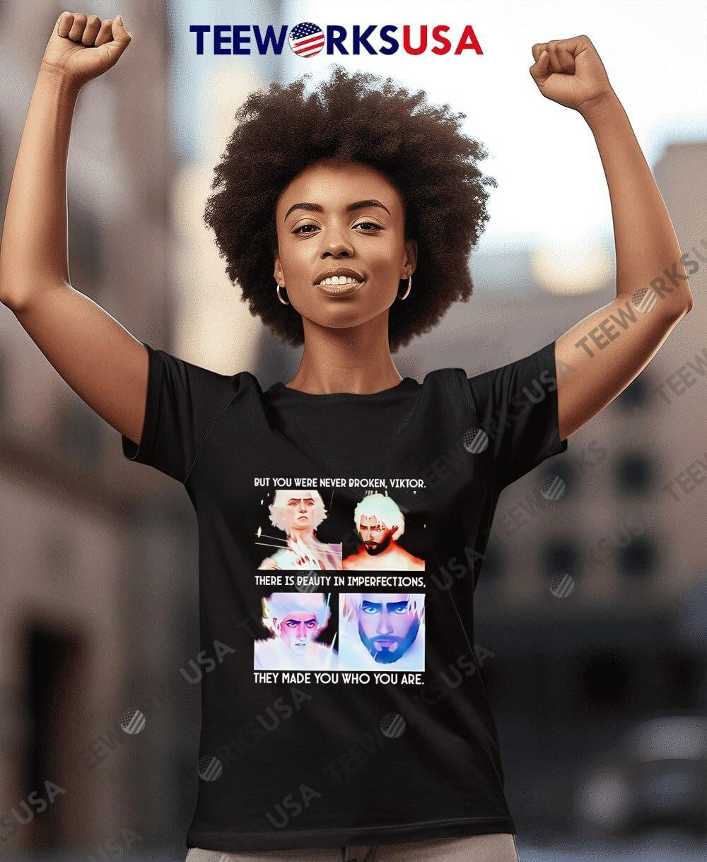 Arcane Jayvik But You Were Never Broken Viktor - Adult & Kids T-Shirts, Sweatshirts & Hoodies apparel design preview 7