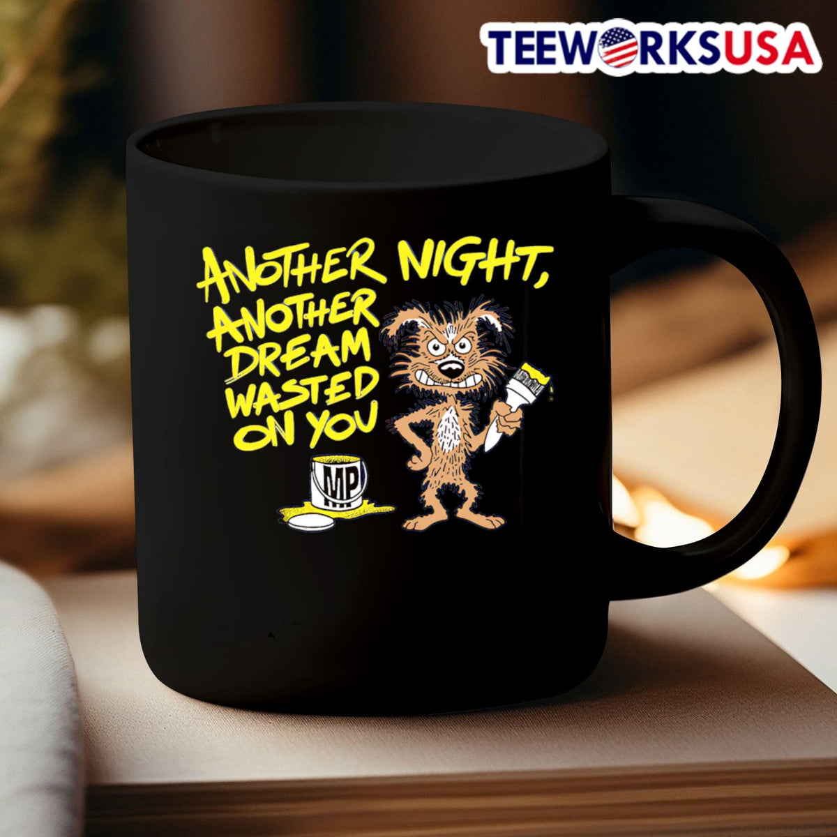 Graffiti dog another night dream wasted on you - Adult & Kids T-Shirts, Sweatshirts & Hoodies apparel design preview 3