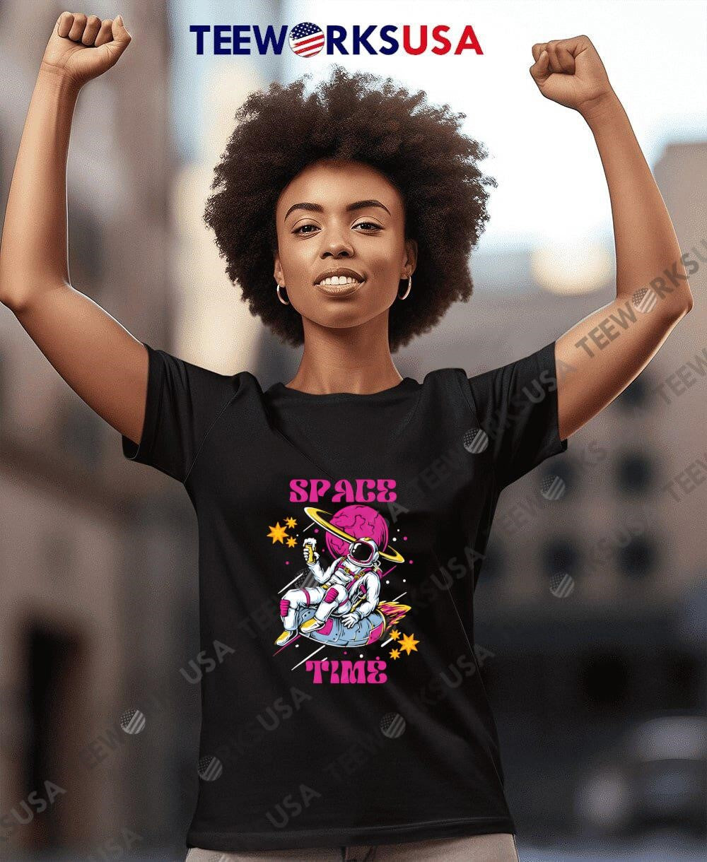Space Time Astronaut - Adult & Kids T-Shirts, Sweatshirts & Hoodies apparel design preview 8