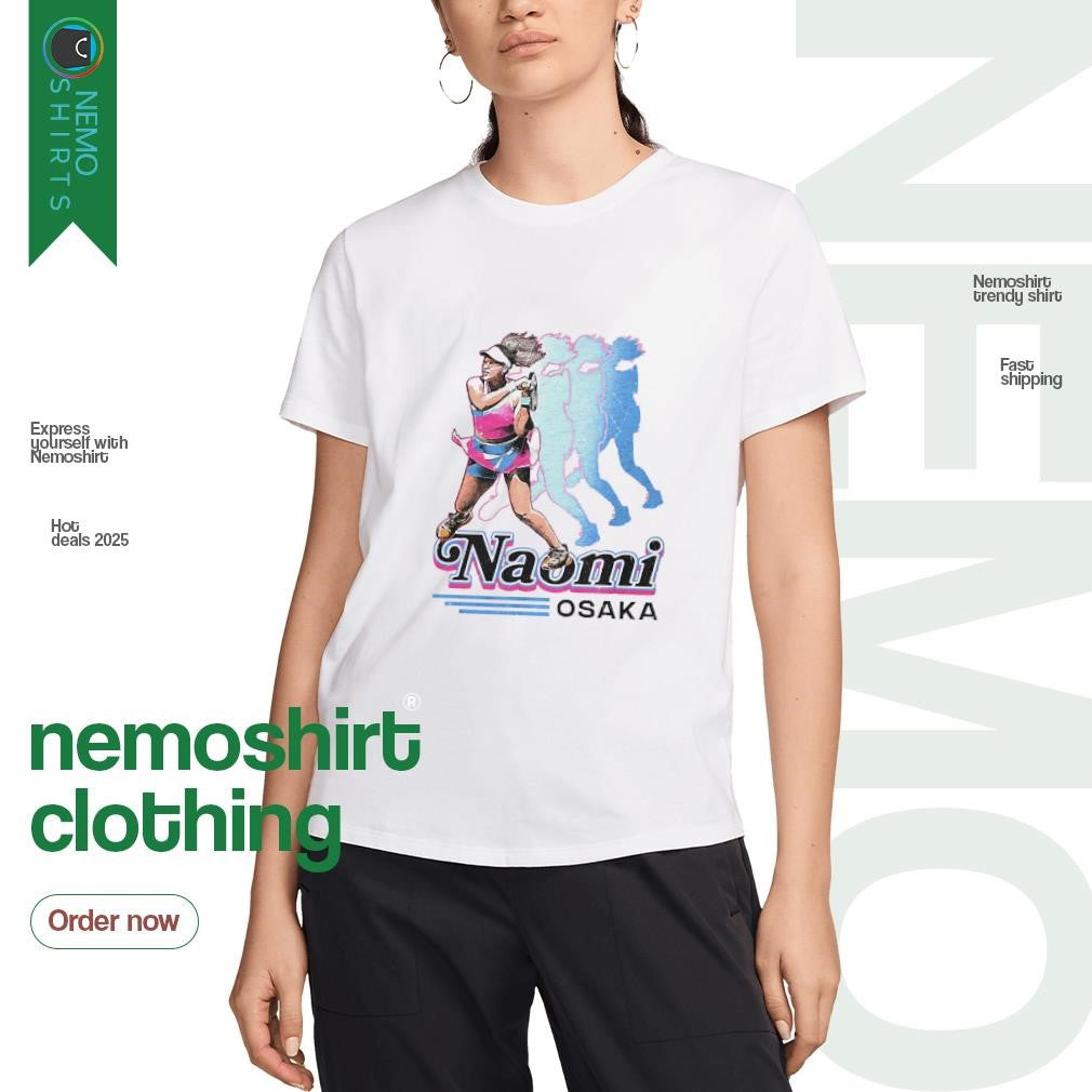 Naomi Osaka tennis player vintage graphic - Adult & Kids T-Shirts, Sweatshirts & Hoodies apparel design preview 3