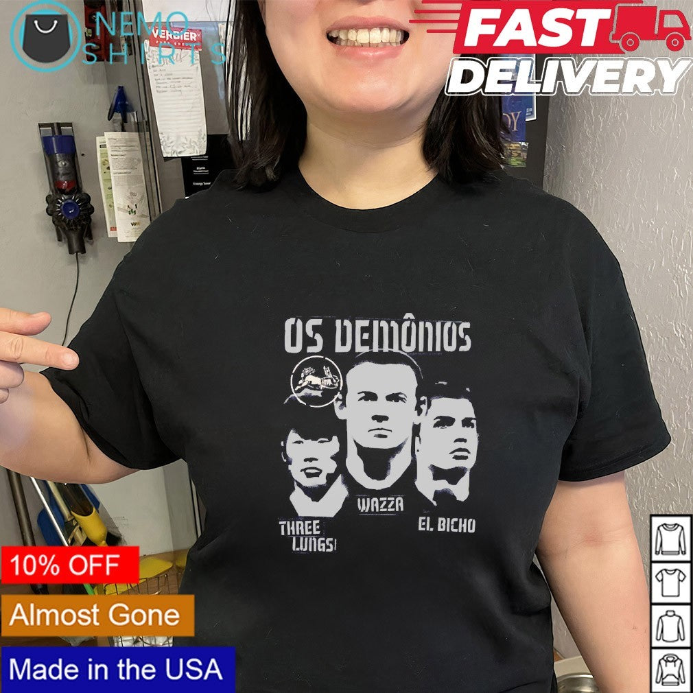United Os Demônios Three Lungs Wazza El Bicho - Adult & Kids T-Shirts, Sweatshirts & Hoodies apparel design preview 3