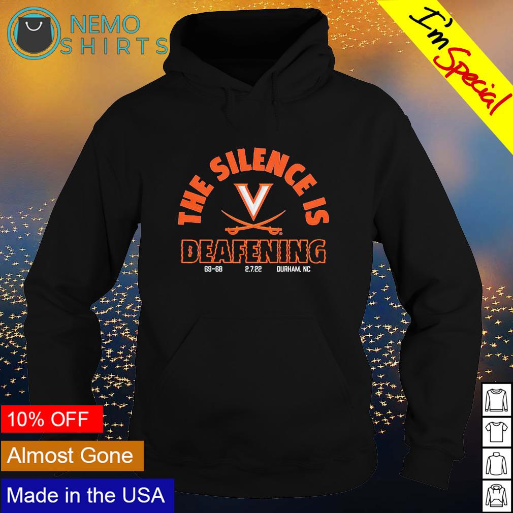 Virginia Cavaliers the silence is deafening - Adult & Kids T-Shirts, Sweatshirts & Hoodies apparel design preview 2