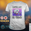 Camping lady like a normal only drunker campfire - Adult & Kids T-Shirts, Sweatshirts & Hoodies apparel design preview 1